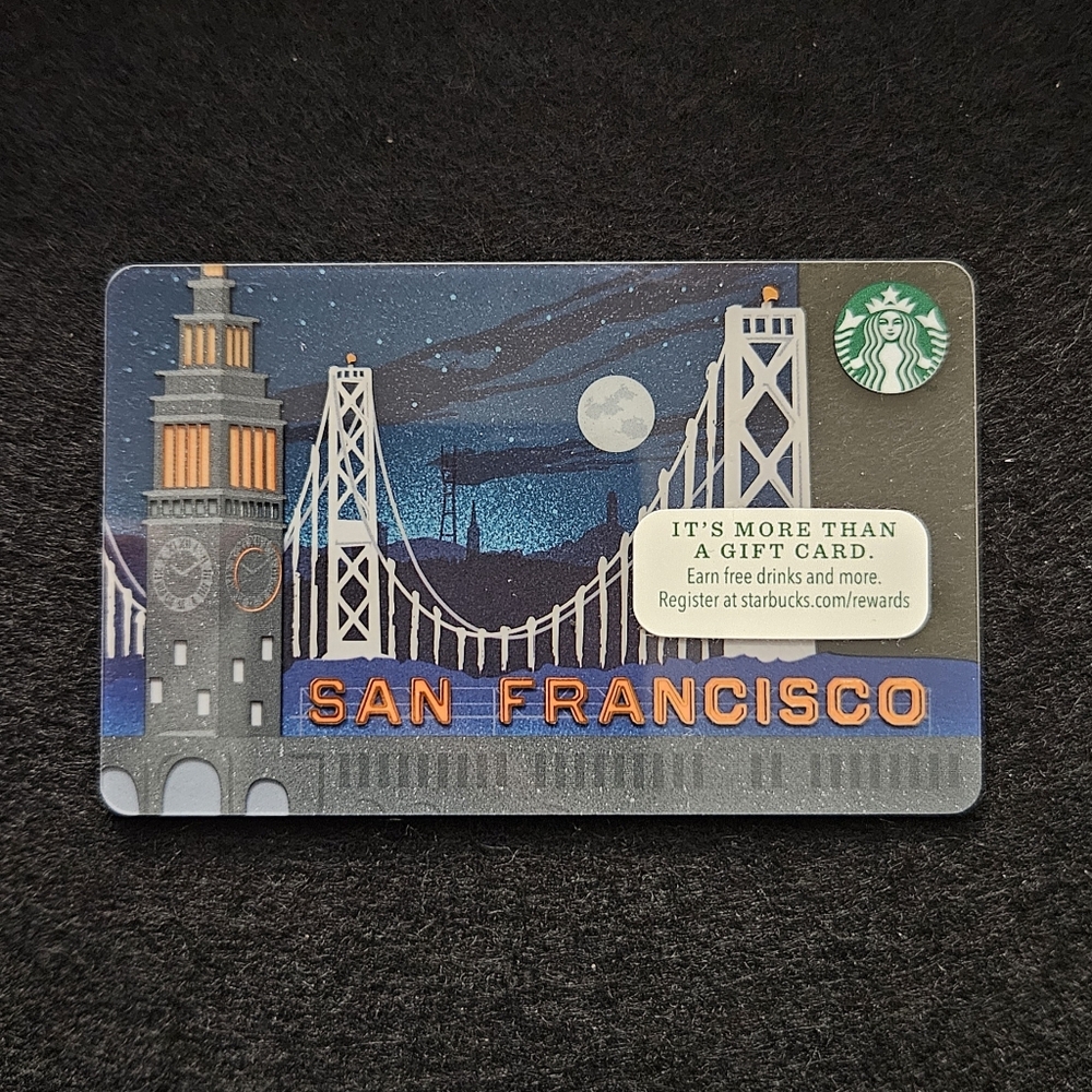 Starbucks Card - San Francisco 2014 - Plastic